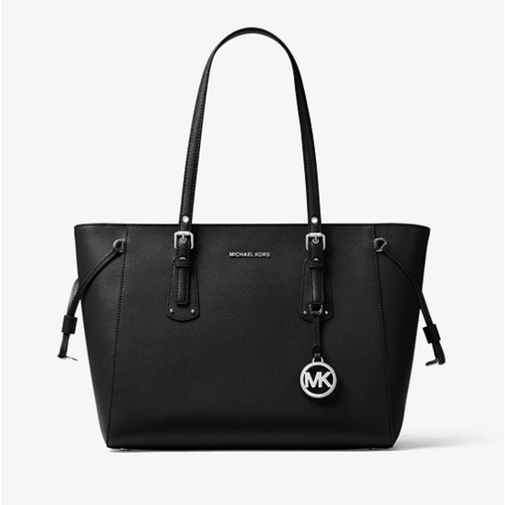 Michael Kors | Voyager Leather Tote Bag Purse Black Medium